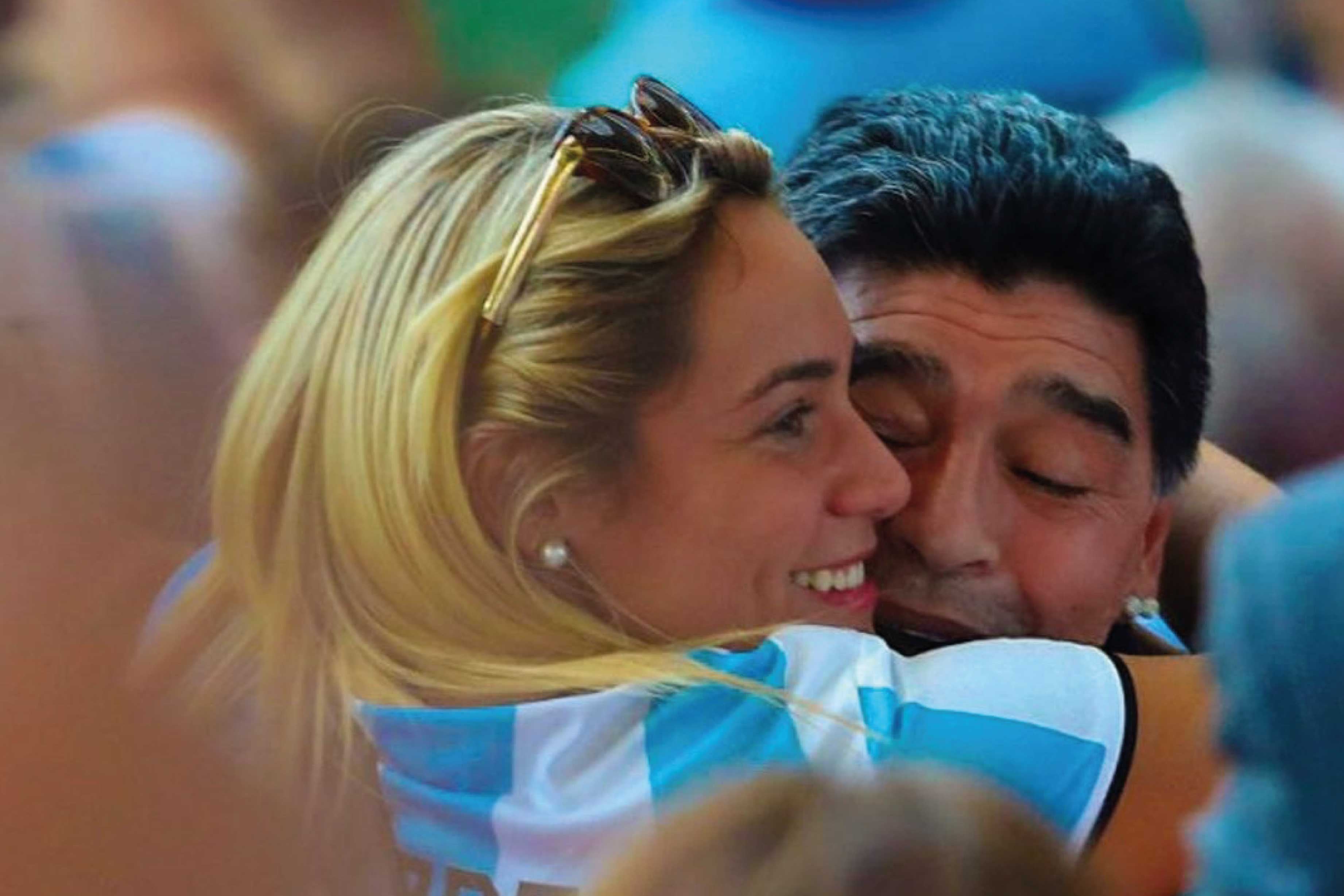 Rocio Oliva y Diego Maradona. (Instagram Rocío Oliva)