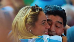 Rocio Oliva y Diego Maradona. (Instagram Rocío Oliva)
