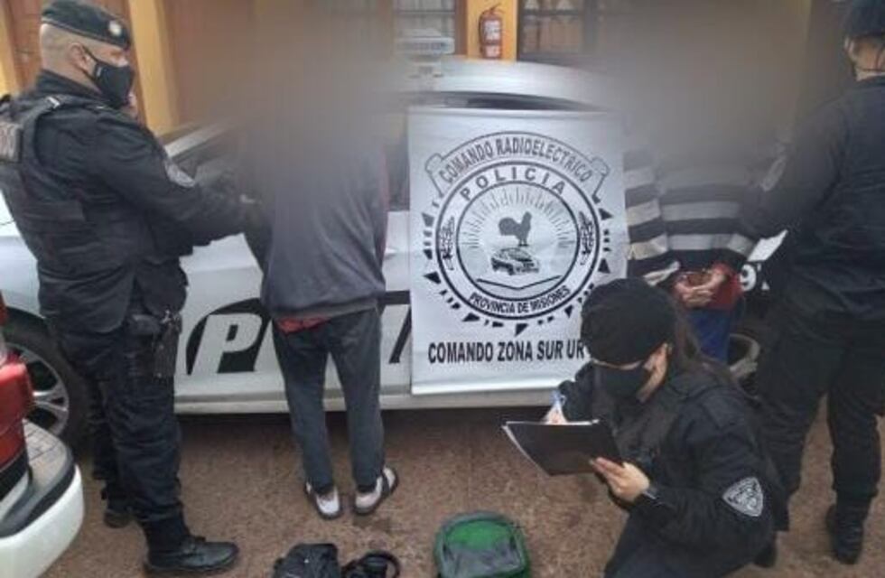 Terminaron detenidos por violentar automóviles y sustraer objetos de su interior