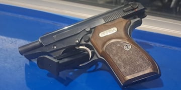 El arma con la que se realizó el ataque en Córdoba.