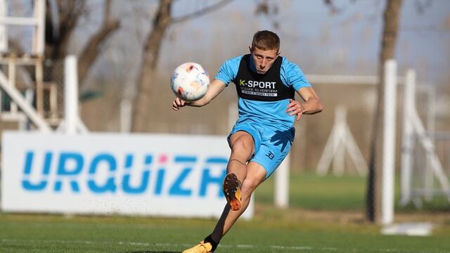 El Colo Juan Barinaga arrastraba unas molestias pero integra la lista de viajeros en Belgrano (Prensa Belgrano).