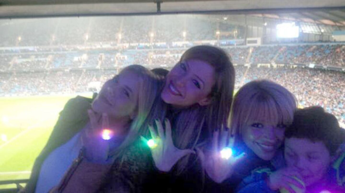 Evangelina Anderson junto a sus hermanas.
