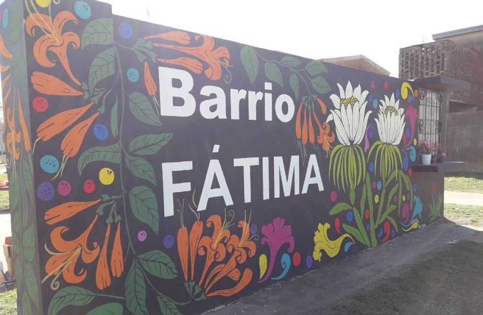 El barrio Fátima tiene un nuevo cartel identificatorio