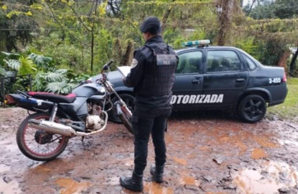 Oberá: hallan una motocicleta que había sido robada
