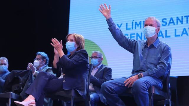 El gobernador Schiaretti, de nuevo muy activo en el acto de campaña de Alejandra Vigo (Prensa Hacemos por Córdoba).