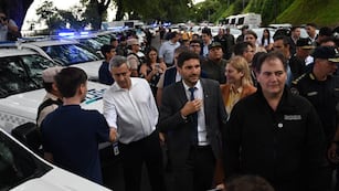 Los funcionarios anunciaron la incorporación de 80 vehículos de la Policía de la Provincia de Buenos Aires.