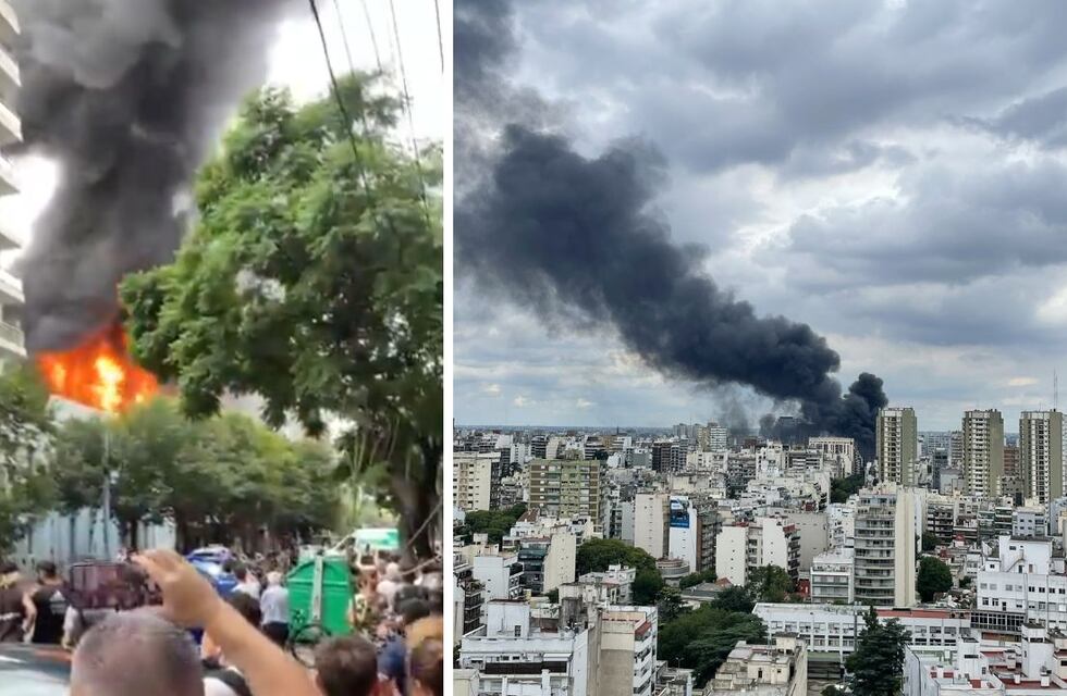 Incendio en Caballito: se prendió fuego una subestación de Edesur y hay miles de usuarios sin luz