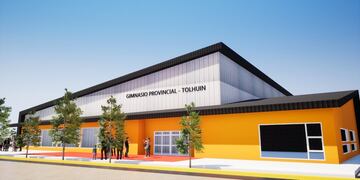 Gustavo Melella firmó el contrato de obra.