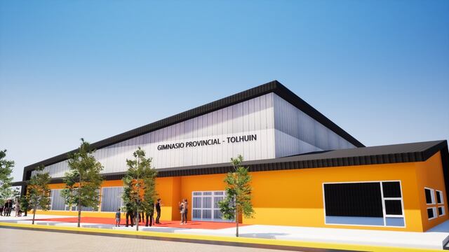 Gustavo Melella firmó el contrato de obra.