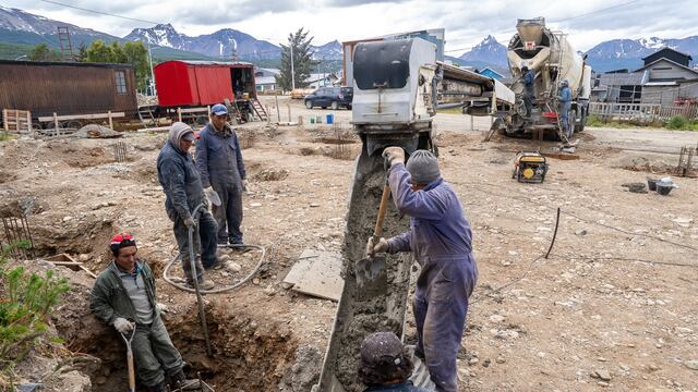 Ushuaia: avanzan las obras de gas y equipamiento en el barrio Colombo