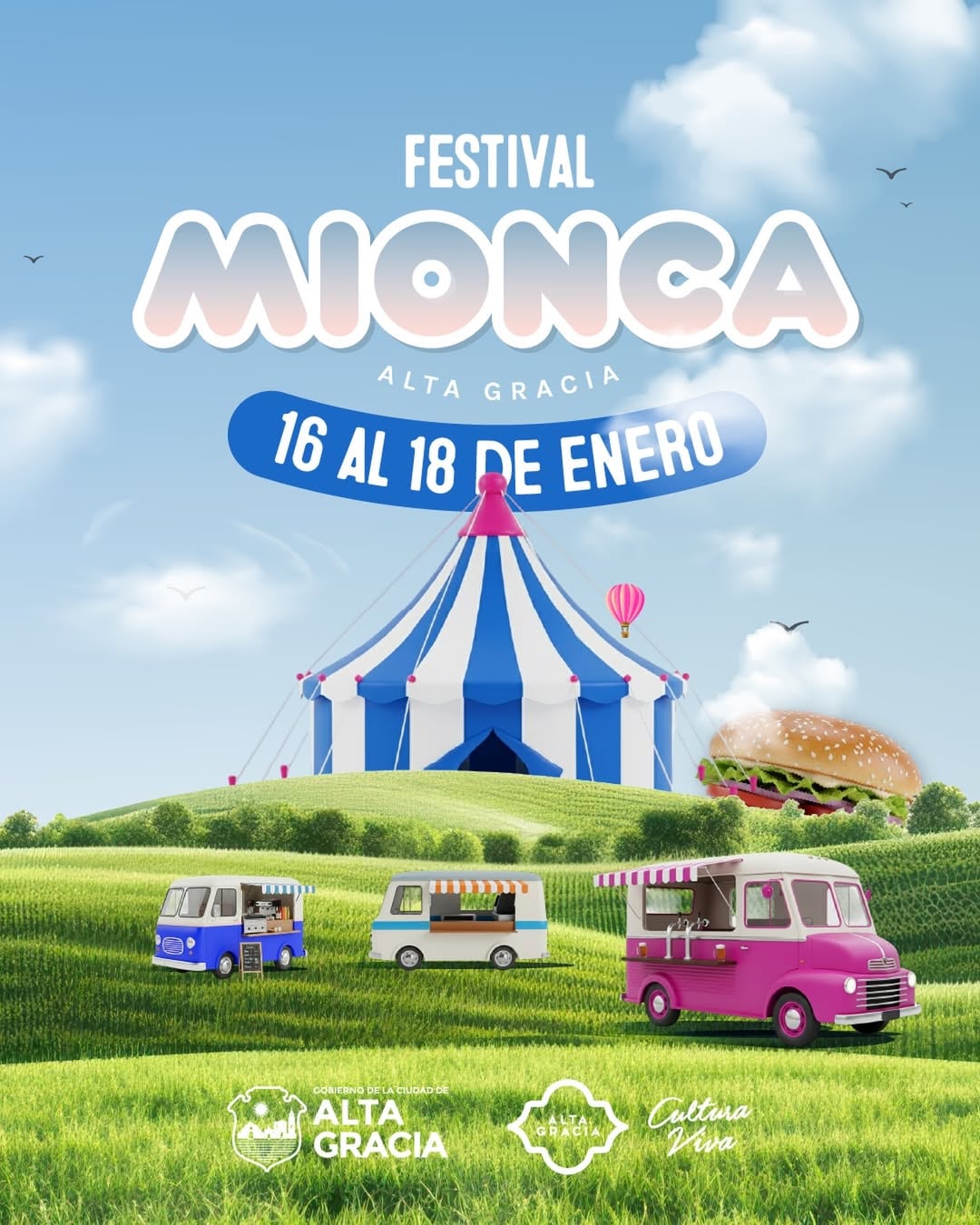 La edición 2026 del Festival Mionca será entre el 16 y el 18 de enero en Alta Gracia.