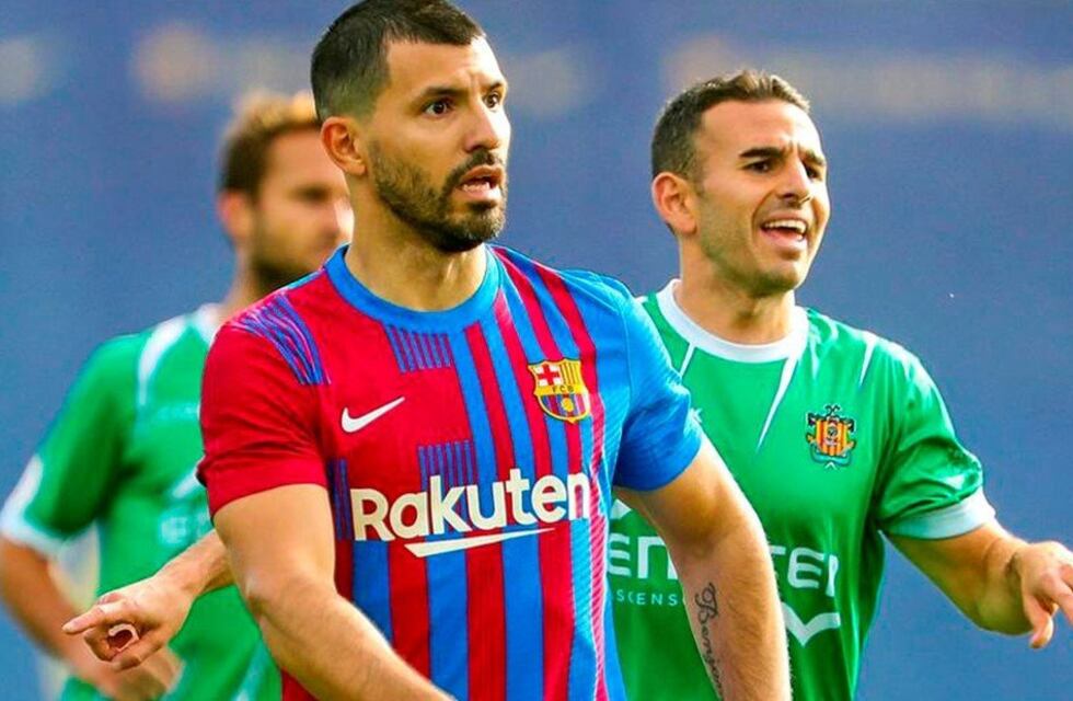 Kun Agüero jugó un amistoso con Barcelona y metió un gol: cuándo debutará oficialmente