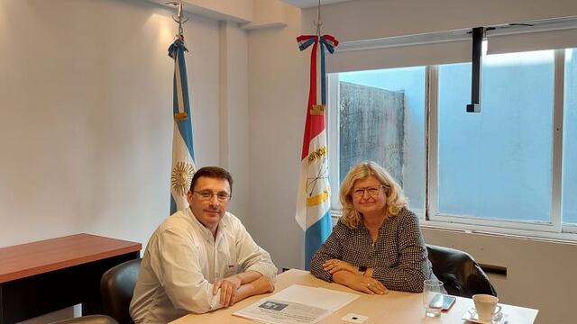 Lisandro Mársico junto a la exministra de Educación, Claudia Balagué