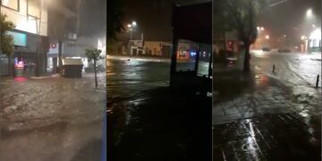 Fuerte tormenta inundó las calles de San Luis