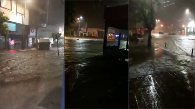 Una fuerte tormenta azotó anoche la capital puntana provocando el anegamiento de calles y viviendas. Gentileza