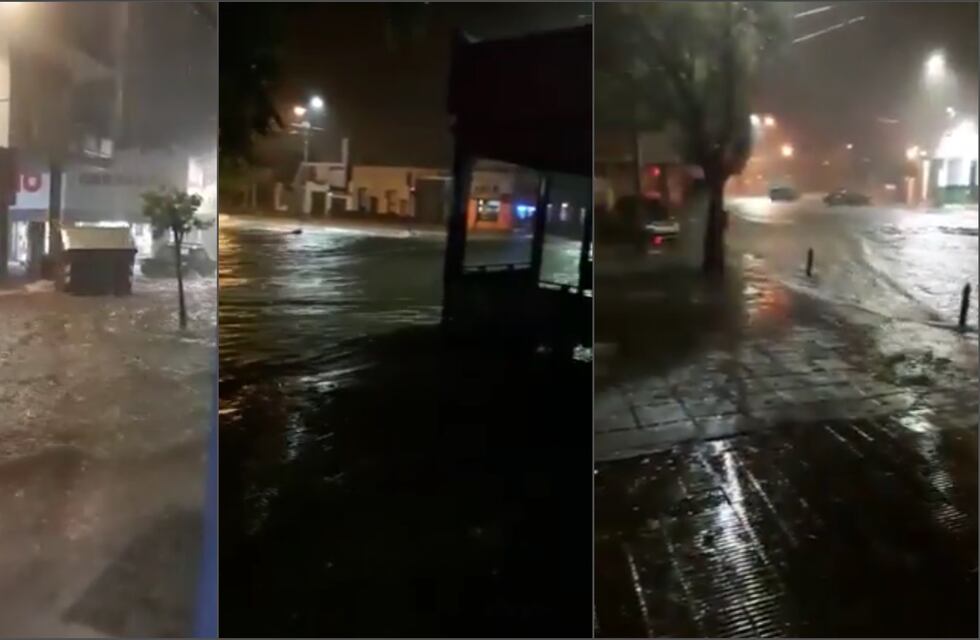 Las fuertes lluvias inundaron San Luis