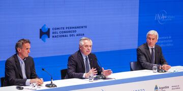 Alberto Fernández en Conagua