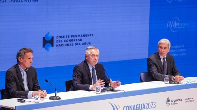 Alberto Fernández en Conagua