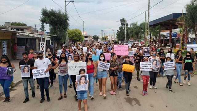 MALVINAS ARGENTINAS. Familiares y amigos de Katherine Saavedra pidieron justicia (Javier Ferreyra / La Voz).)