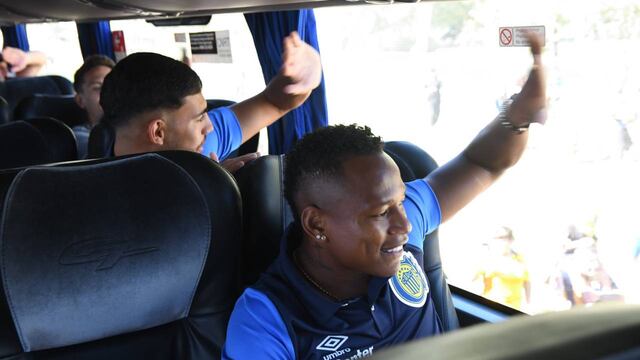 Jaminton Campaz y sus compañeros partieron desde Arroyo Seco a las dos de la tarde.