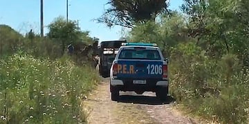 Fue hallada la carpa donde vivía el hombre, también incendiada.