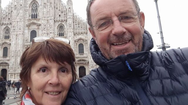 Sergio Finzi junto a su esposa Liliana Corradini. (Foto: Facebook Sergio Finzi)