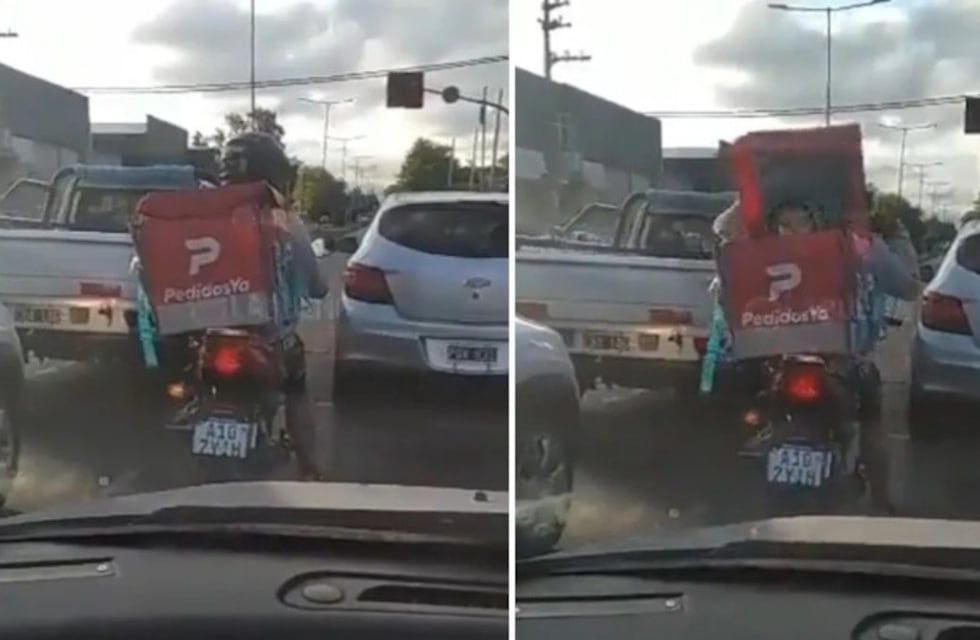 La historia detrás del nene que viajó dentro de la caja del delivery en La Plata