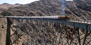 TREN A LAS NUBES. En una imgen de 2008 (Télam/Archivo).