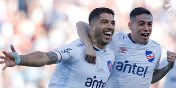 Luis Suárez metió un golazo en el clásico ante Peñarol. Foto: @Nacional