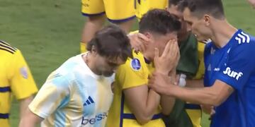 Merentiel erró su penal y Boca quedó afuera.