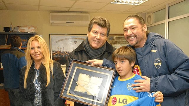 El actor Carlín Calvo, fanático de Boca.