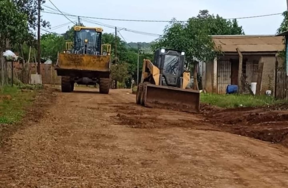 Realizaron mantenimiento de calles en Puerto Iguazú