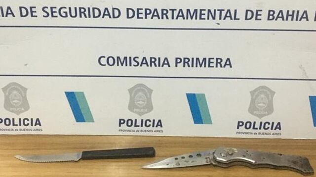 Amenazó a su mamá con un cuchillo