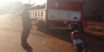 Choque en San Pedro dejó a una mujer herida de consideración.