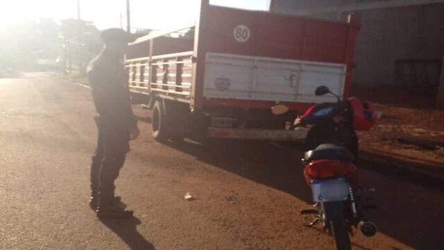 Choque en San Pedro dejó a una mujer herida de consideración.