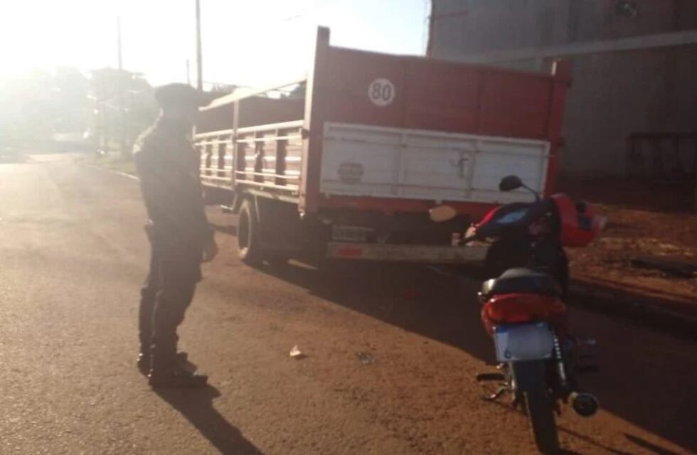 Choque en San Pedro dejó a una mujer herida de consideración