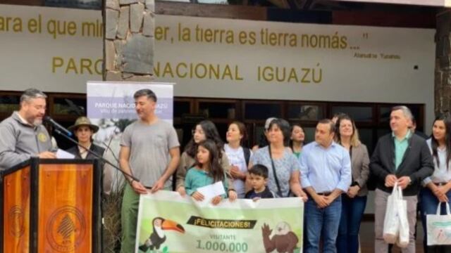 Cataratas del Iguazú se vistió de fiesta para recibir al turista 1 millón.