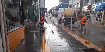 Limpieza del área turística prioritaria.