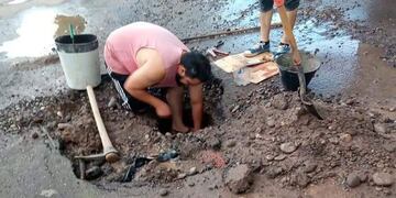 La pérdida se encontraba en calle Las Heras al 86 en Cuadro Nacional. Gentileza