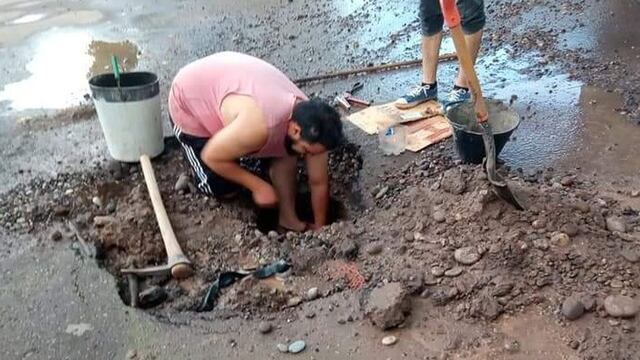 La pérdida se encontraba en calle Las Heras al 86 en Cuadro Nacional. Gentileza