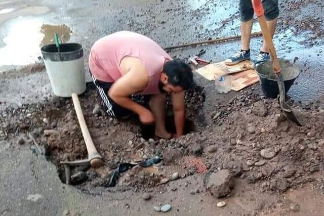 La pérdida se encontraba en calle Las Heras al 86 en Cuadro Nacional. Gentileza