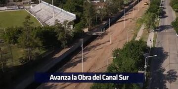 Avanza la obra del canal sur