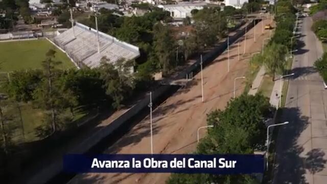 Avanza la obra del canal sur