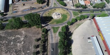 Las obras de remodelación de la rotonda de La Copa están en plena ejecución.