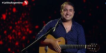 Luis Boccia audicionó en La Voz Argentina, pero no ingresó al programa.