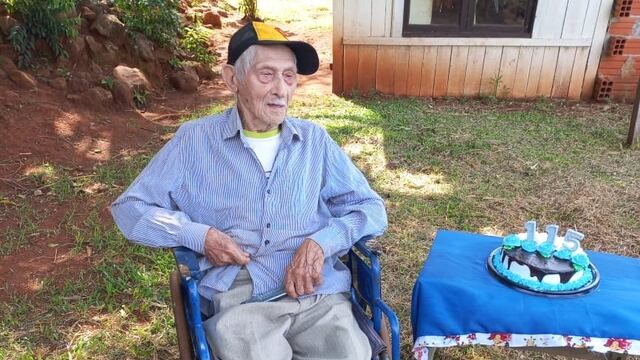 San Vicente: un hombre de 115 años se convirtió en el más longevo de Argentina.