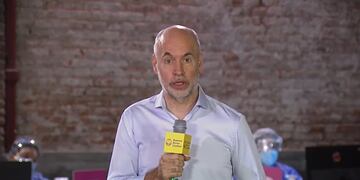 El jefe de Gobierno porteño en conferencia de prensa.