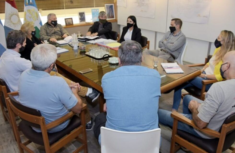 Representantes del Centro Comercial Arroyito se reunieron con el intendente Benedetti