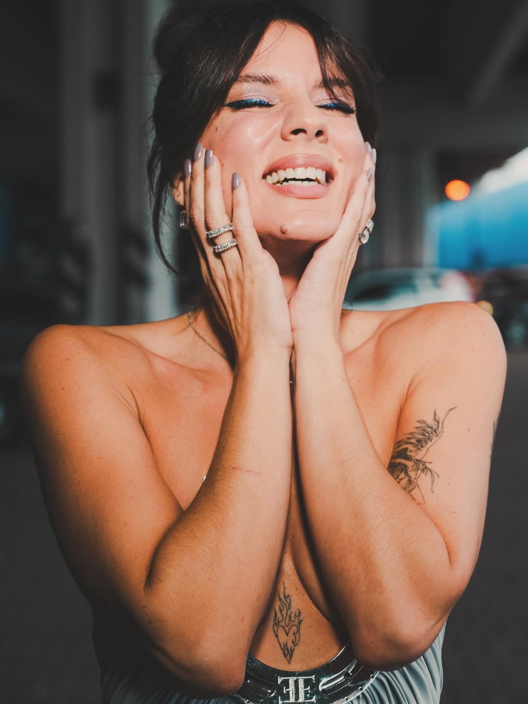 Gime Accardi modeló con un vestido viral y marcó tendencia en la alfombra roja