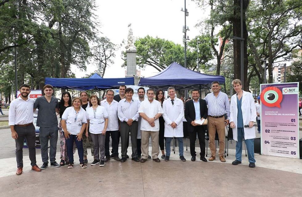 Medina Ruiz participó del “Día internacional del Glaucoma” en Plaza Independencia